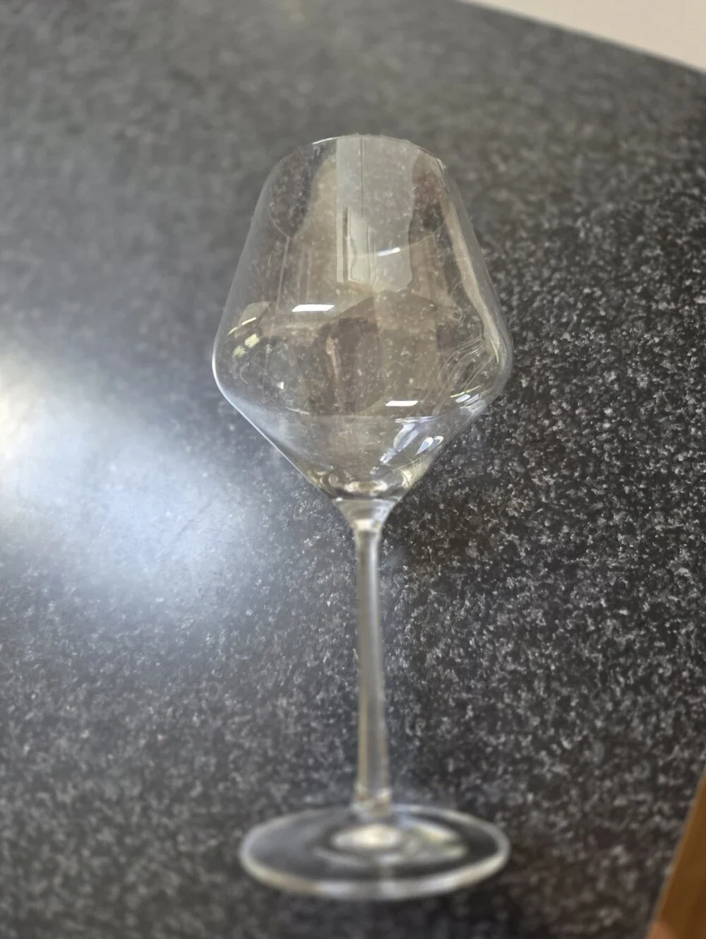 Schott Zwiesel Crystal Wine Glass Clear Modern Angular Bowl Made in Germany